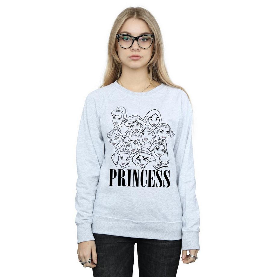 Disney Princess Faces Felpa  