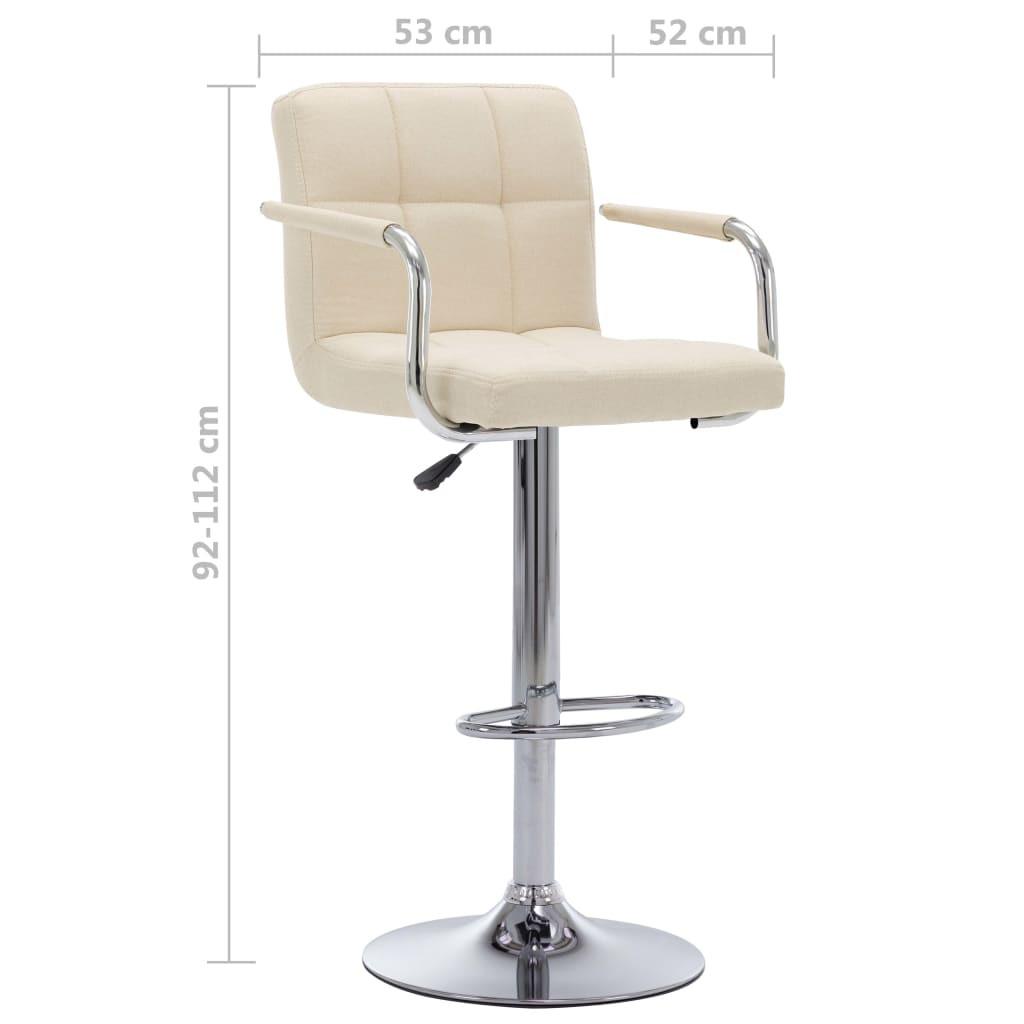 VidaXL Chaise de bar tissu  