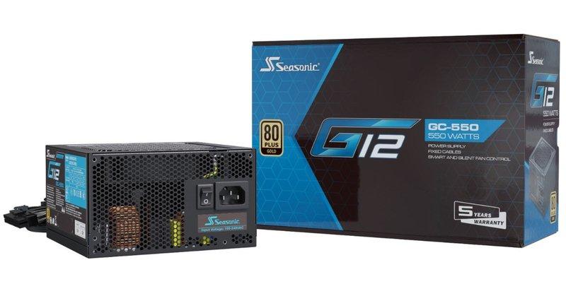 Seasonic  Seasonic G12 GC Netzteil 550 W 20+4 pin ATX ATX Schwarz 