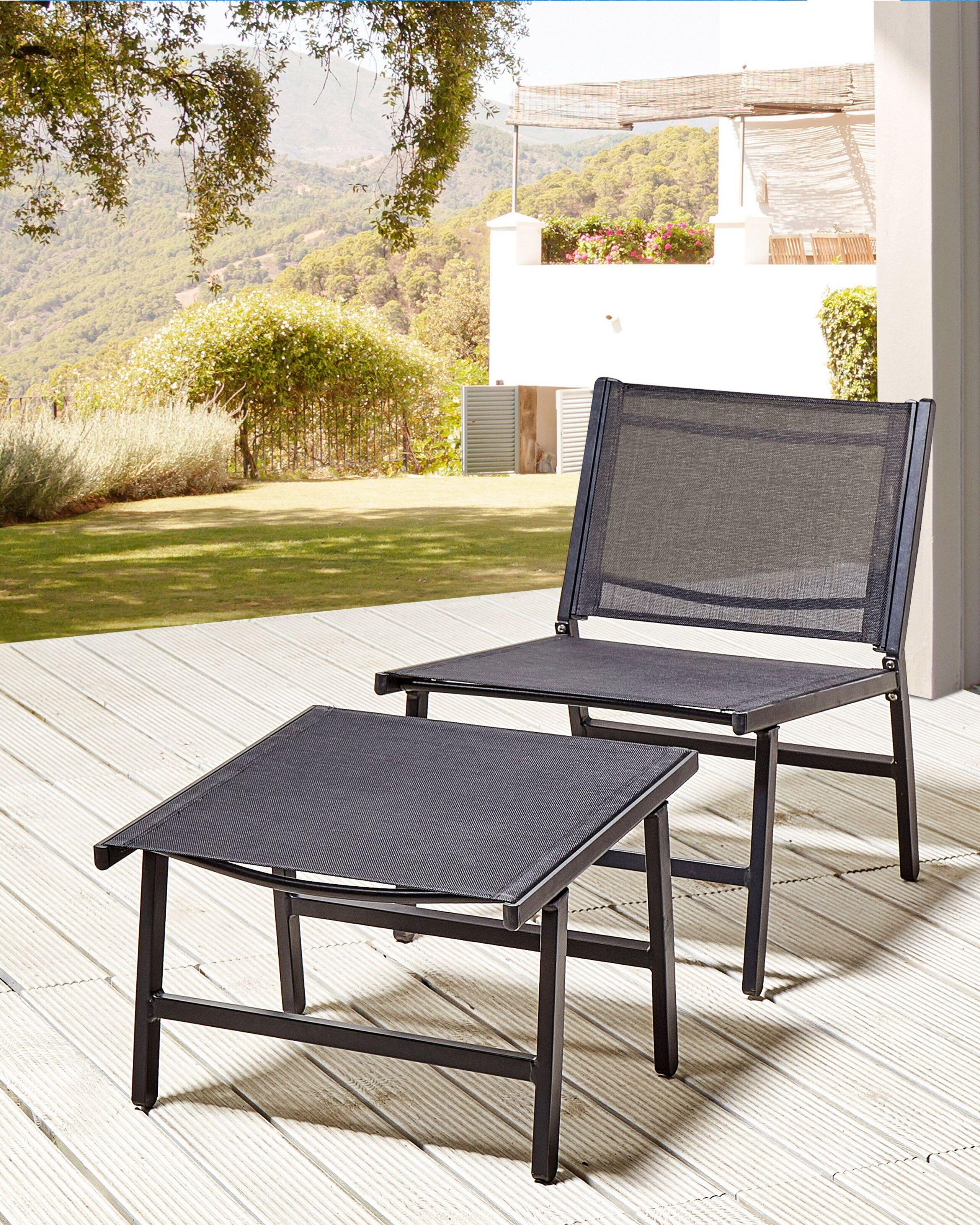 Beliani Chaise de jardin en Revêtement textile Moderne MARCEDDI  