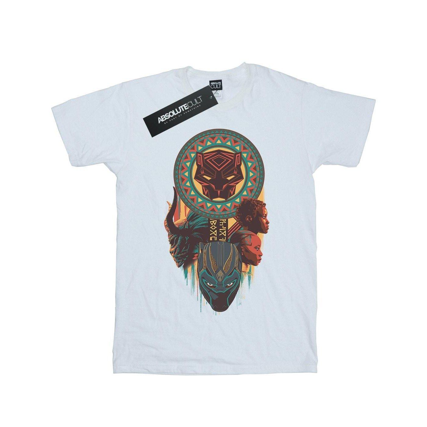 Image of Black Panther Totem Tshirt Unisex Weiss 140/146