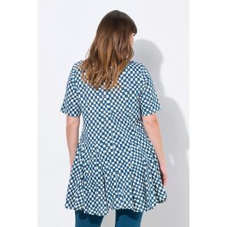 Ulla Popken T-Shirt Scollo Tunica Manica Corta Svasata  