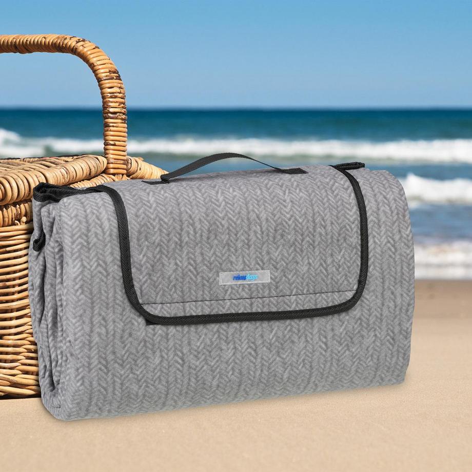 B2X Coperta da picnic 200 x 200 cm a spina di pesce  