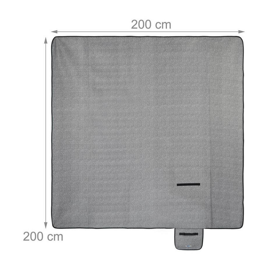 B2X Coperta da picnic 200 x 200 cm a spina di pesce  