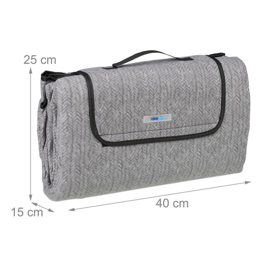 B2X Coperta da picnic 200 x 200 cm a spina di pesce  