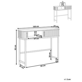 Beliani Console en Panneau de particules de bois Rétro JOSE  