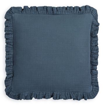 Housse de coussin à volant