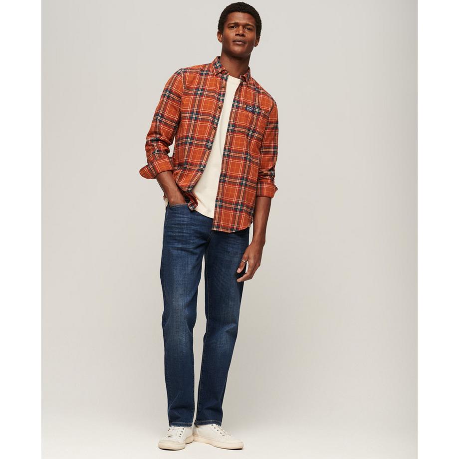 Superdry Kariertes Langarmhemd aus Bio-Baumwolle  