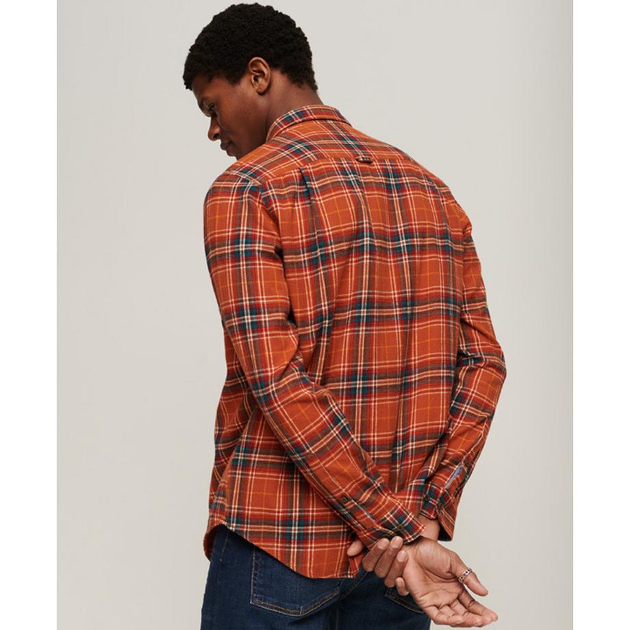 Superdry Kariertes Langarmhemd aus Bio-Baumwolle  