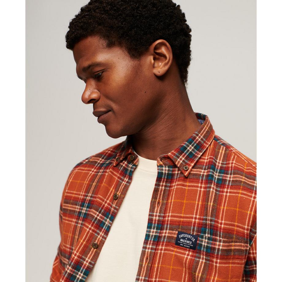 Superdry Kariertes Langarmhemd aus Bio-Baumwolle  