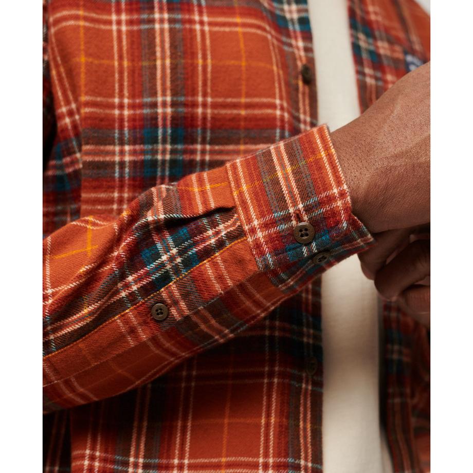 Superdry Kariertes Langarmhemd aus Bio-Baumwolle  