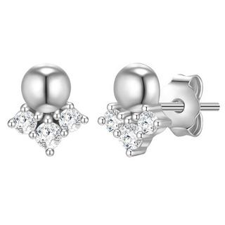 Glanzstücke München  Femme Puces d'oreilles en argent Sphérique 