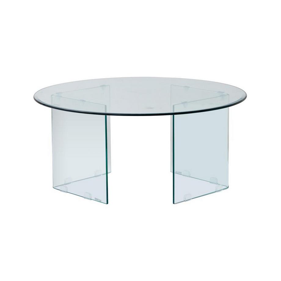 Vente-unique Table basse en verre trempé - ADAMO  