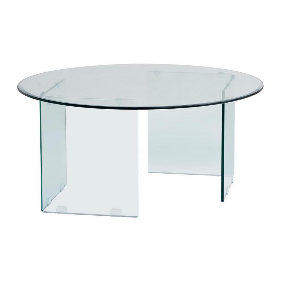 Vente-unique Table basse en verre trempé - ADAMO  