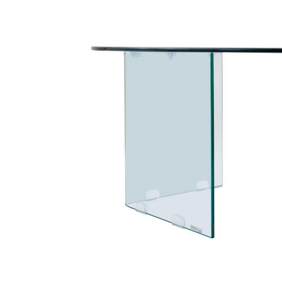 Vente-unique Table basse en verre trempé - ADAMO  