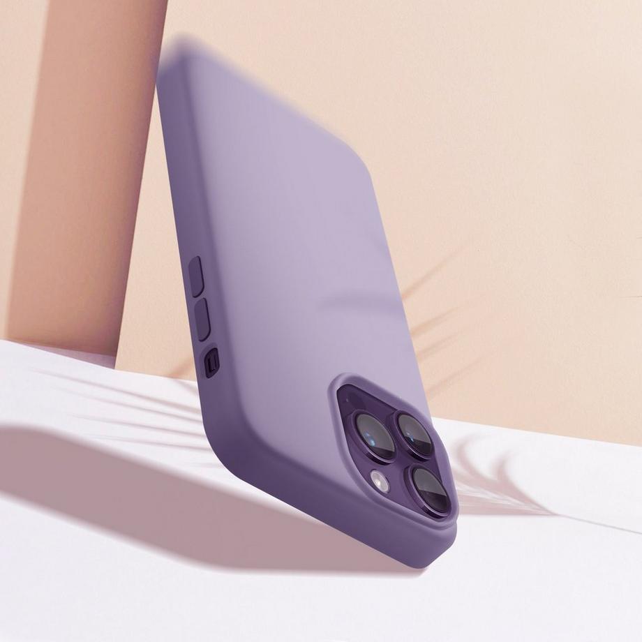 Avizar  Cover iPhone 14 Pro grigio lavanda Moxie 