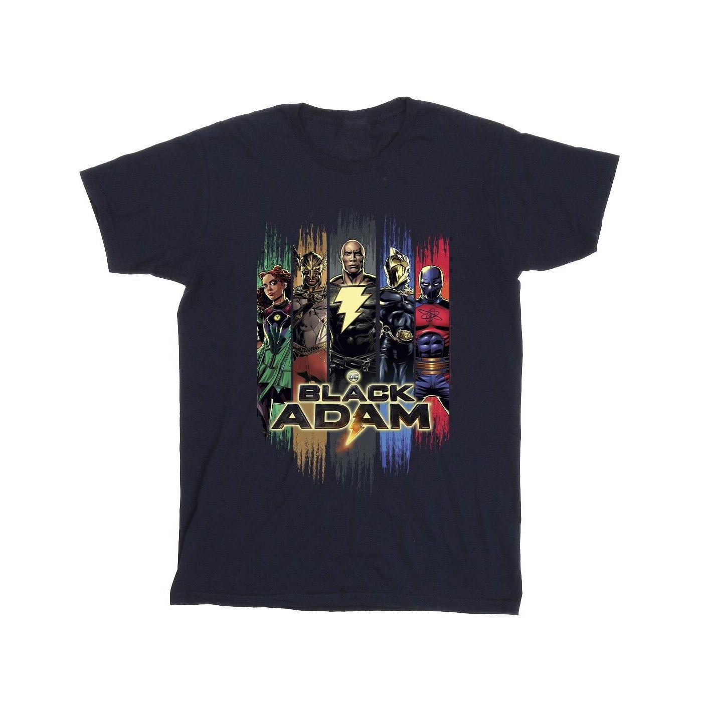 Image of Black Adam Jsa Complete Group Tshirt Herren Marine 5XL