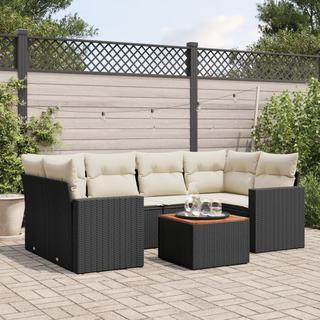 VidaXL set divano da giardino Polirattan  