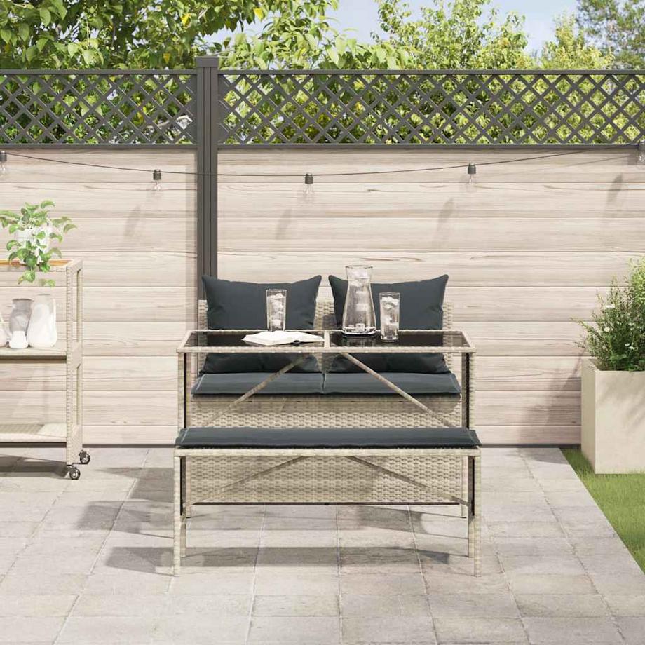 VidaXL set da pranzo da giardino Polirattan  