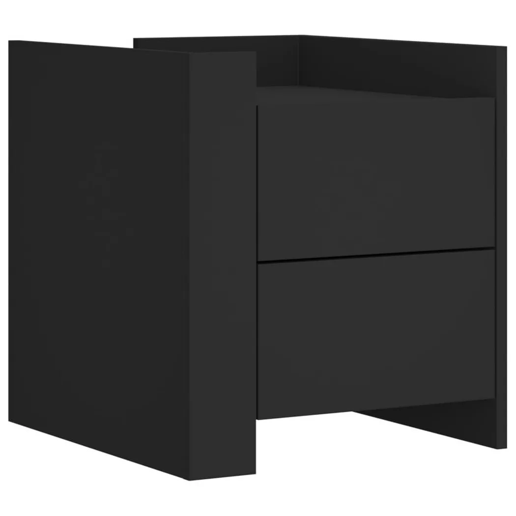 Table de chevet noir 45x50x50 cm bois d'ingénierie Vidaxl
