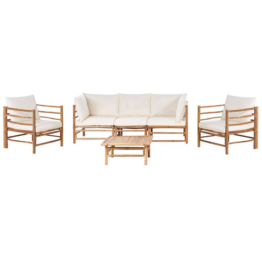 Lounge Set mit Tisch aus Bambus  CERRETO