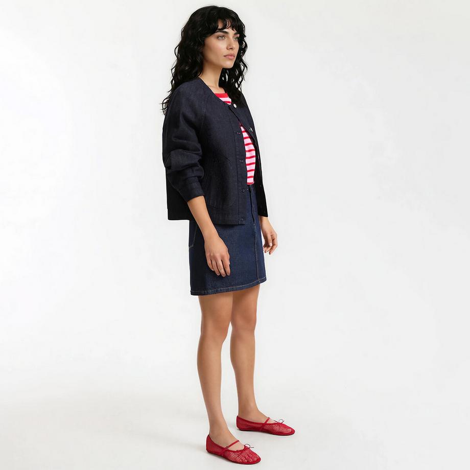 La Redoute Collections  Veste en jean courte 