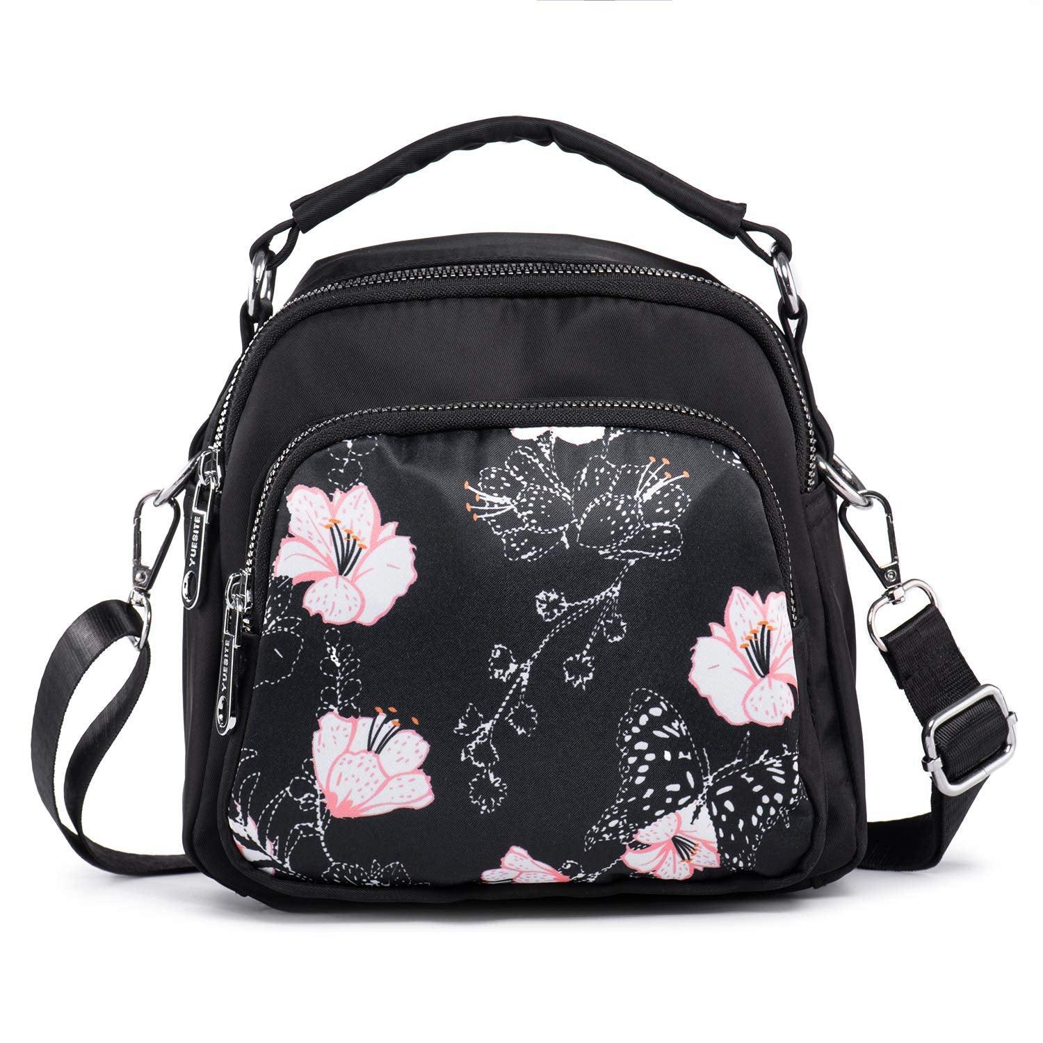 Only-bags.store Petit Sac Bandoulière Convertible en Nylon  