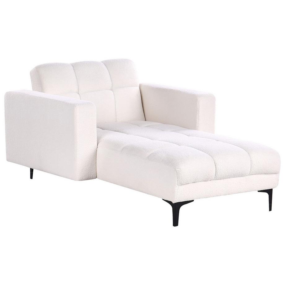 Beliani Chaiselongue aus Bouclé Minimalistisch ALNES  