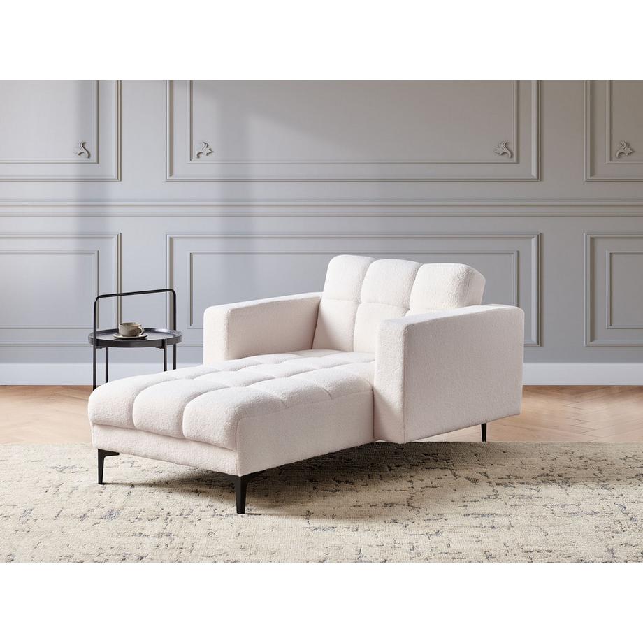 Beliani Chaiselongue aus Bouclé Minimalistisch ALNES  