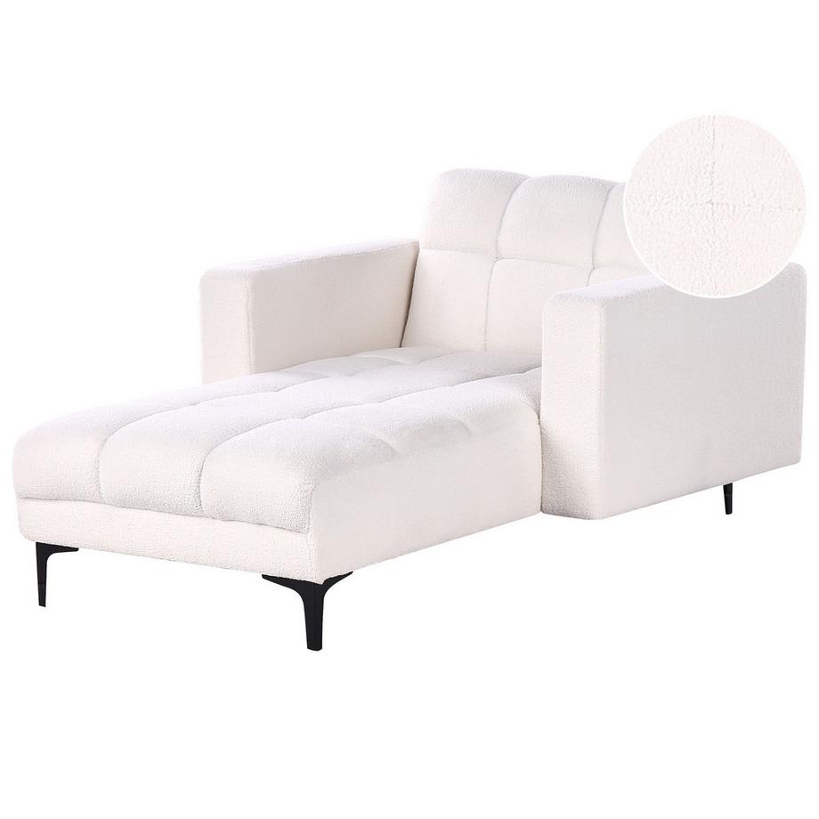 Beliani Chaiselongue aus Bouclé Minimalistisch ALNES  