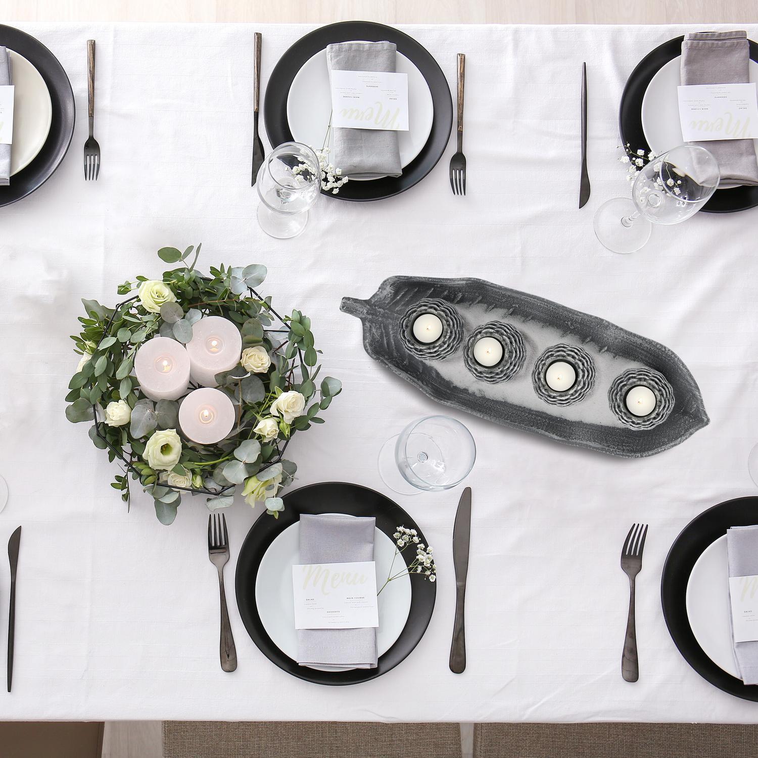 Northix Decorazione luminosa con 4 portacandele  