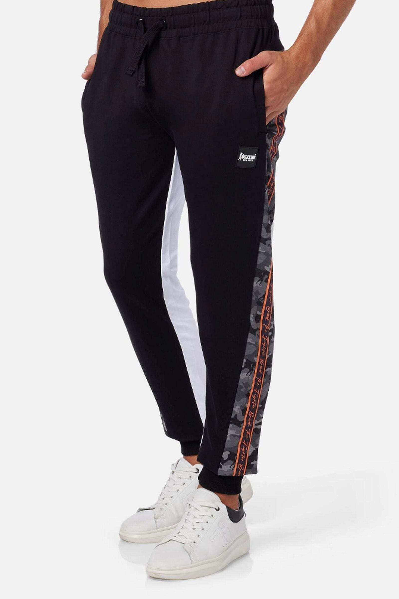 Image of Jogginghosen Bicolour Sweatpants Herren Schwarz S