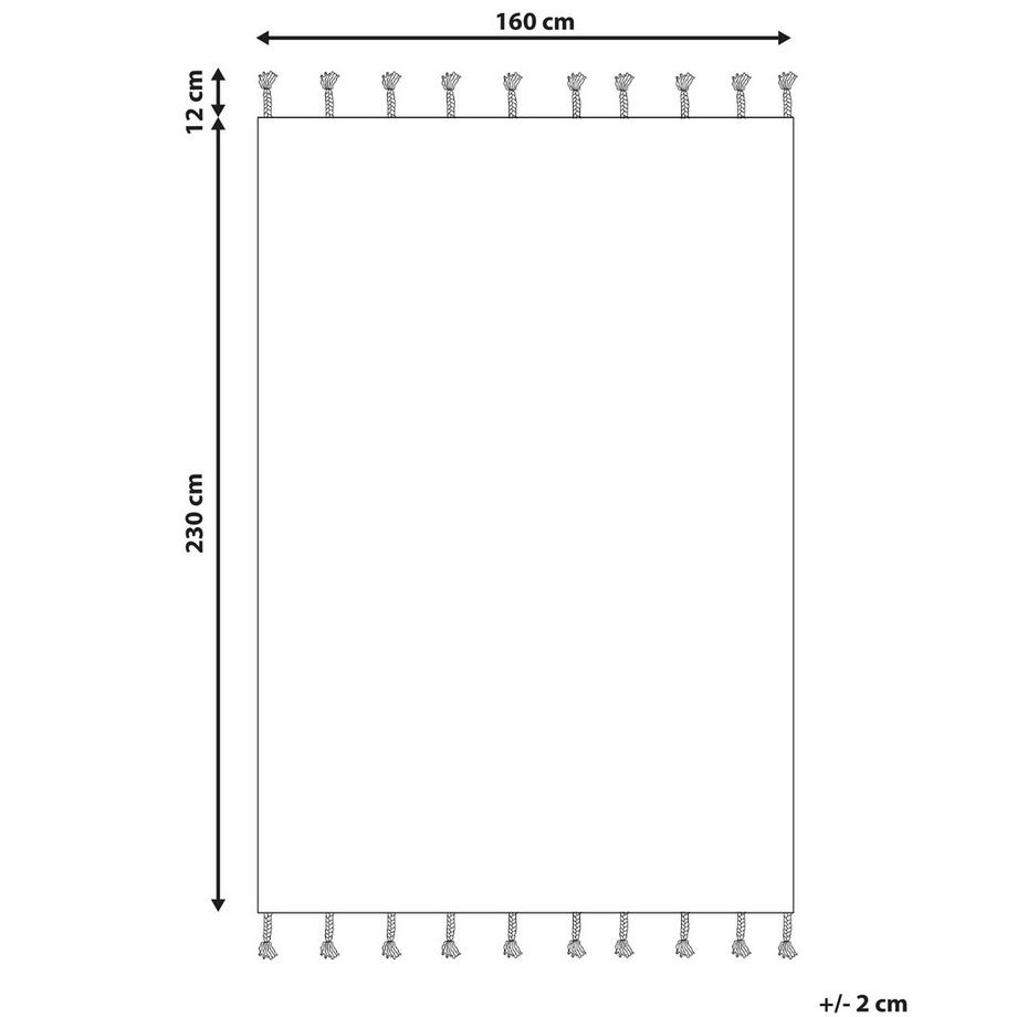 Beliani Teppich aus Baumwolle Boho CORUM  