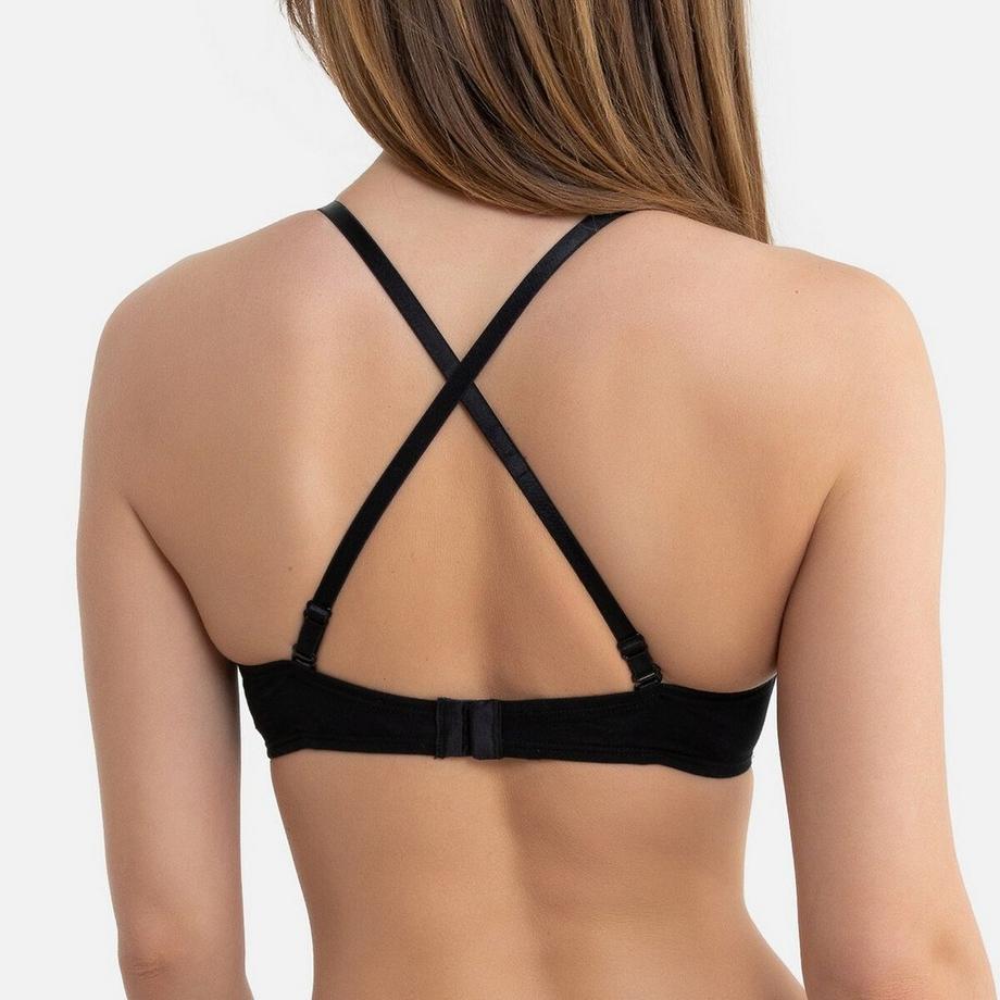 La Redoute Collections Unifarbener Triangel-BH Cottone  