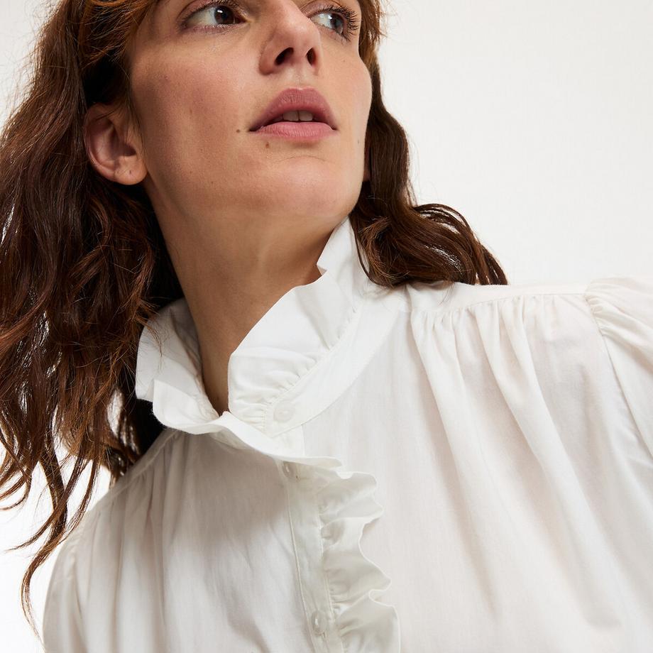 La Redoute Collections Hemd mit viktorianischem Kragen  