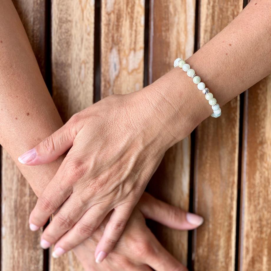 Balibay  Balea  Armband handverlesenen Morganit & Silber 