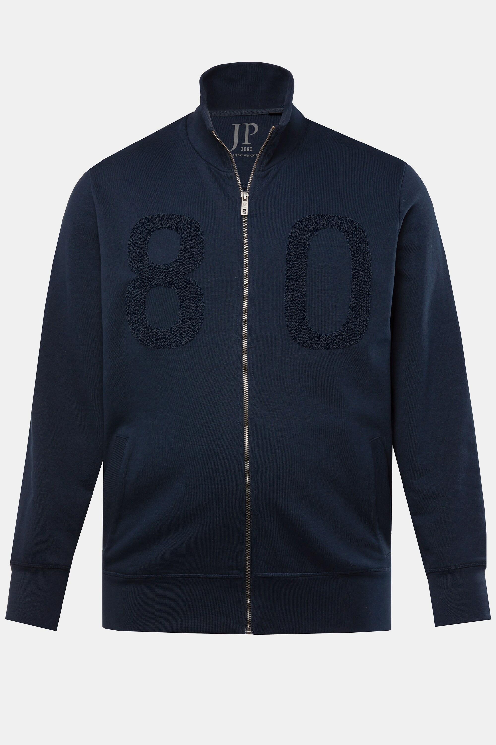 JP1880 Sweatjacke Stehkragen Badges  
