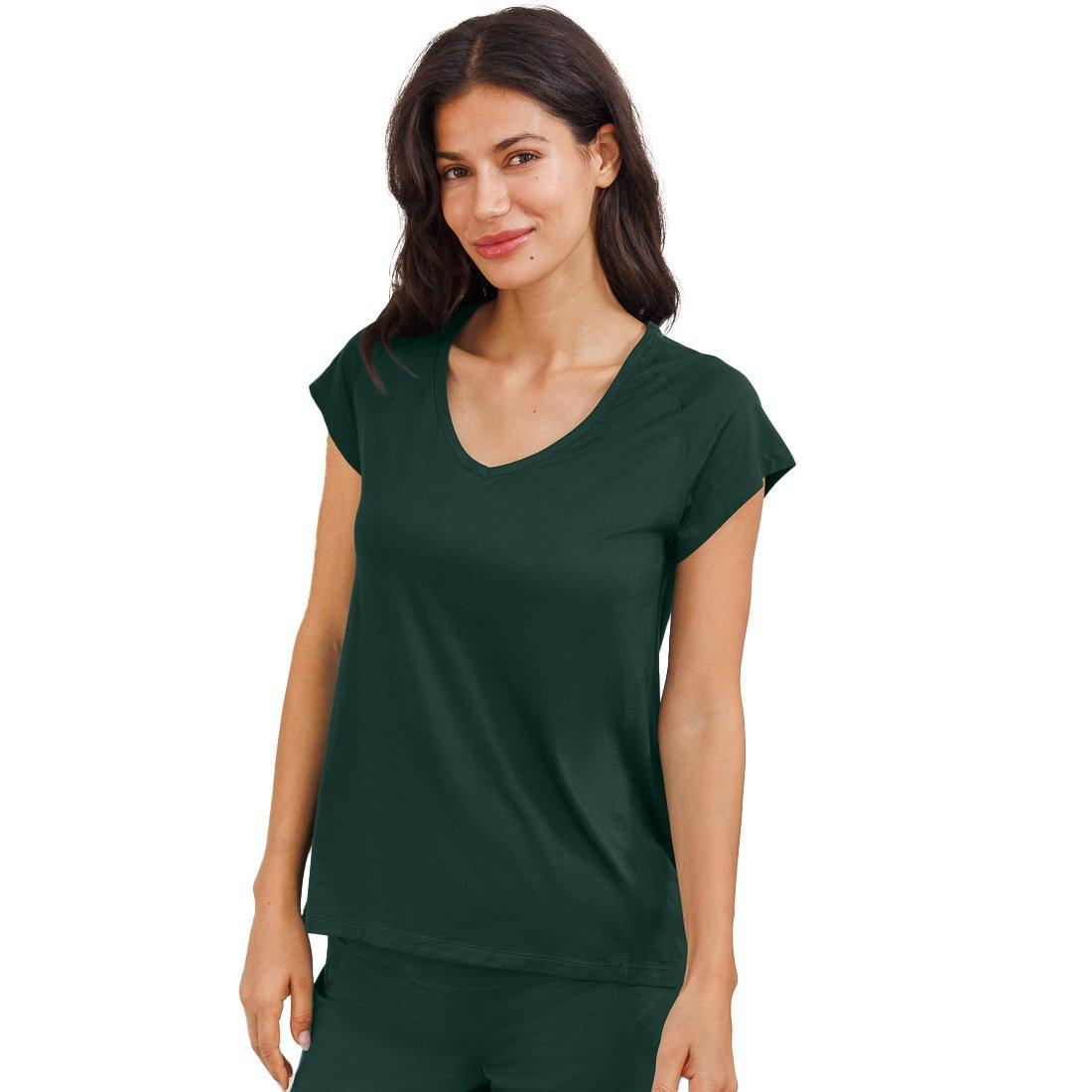 Image of Stay Cool Pyjama T-shirt Nattcool Damen Dunkelgrün XL
