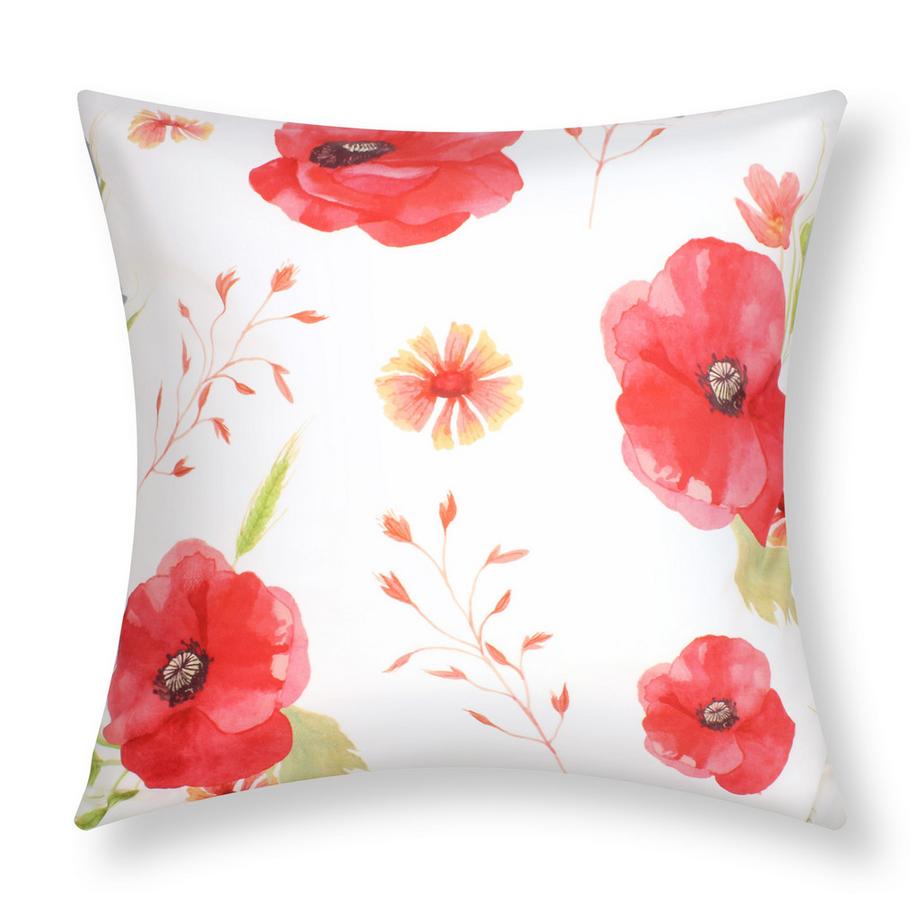 Avizar Lot 2 Housses de Coussin Coquelicot  