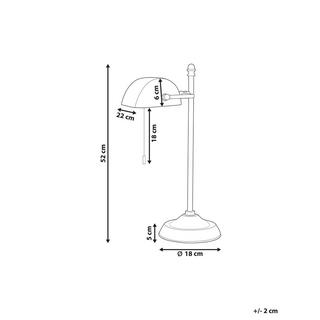 Beliani Lampe à poser en Métal Rétro MARAVAL  