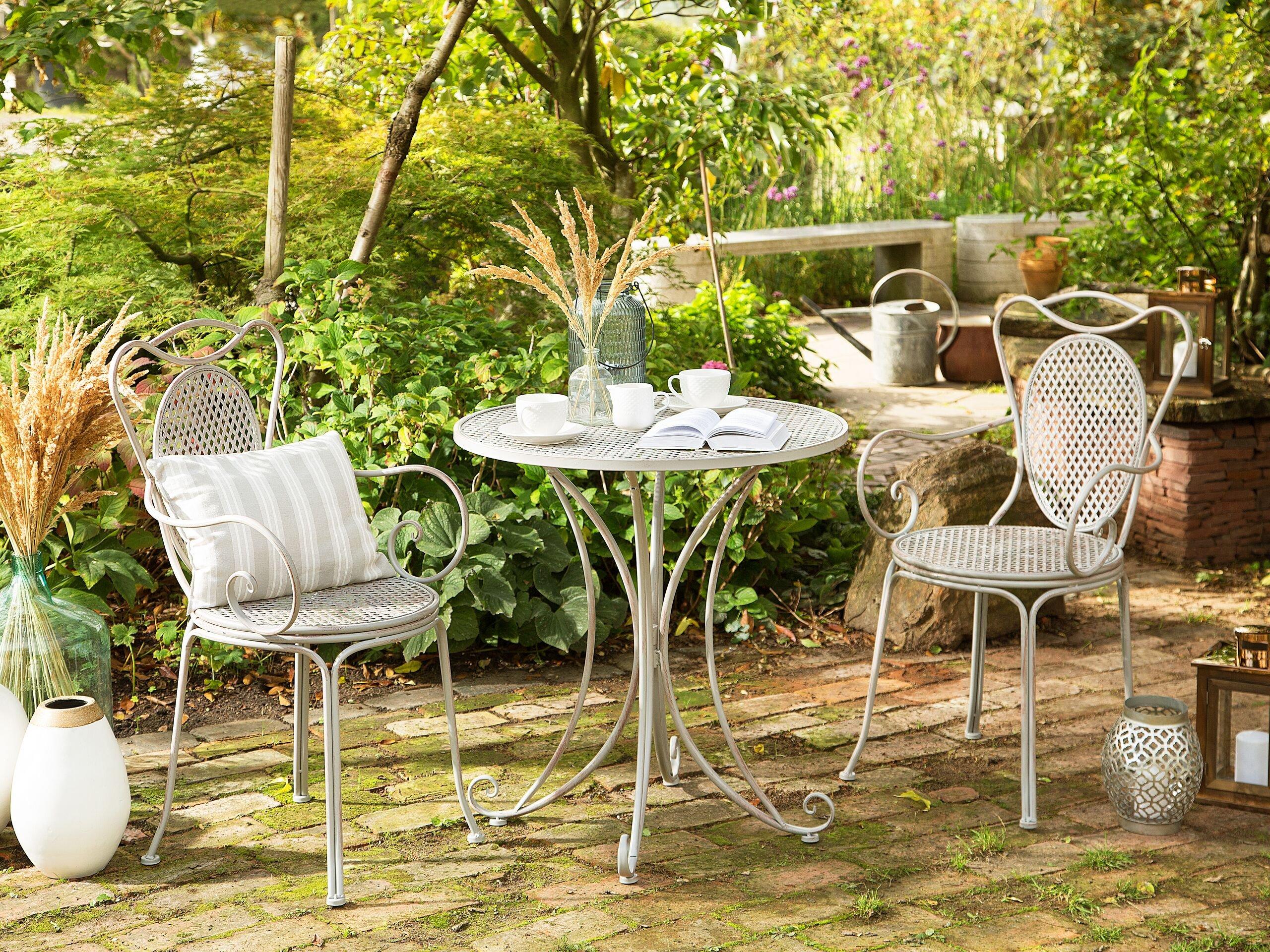 Beliani Bistro Set aus Eisen Klassisch CILENTO  