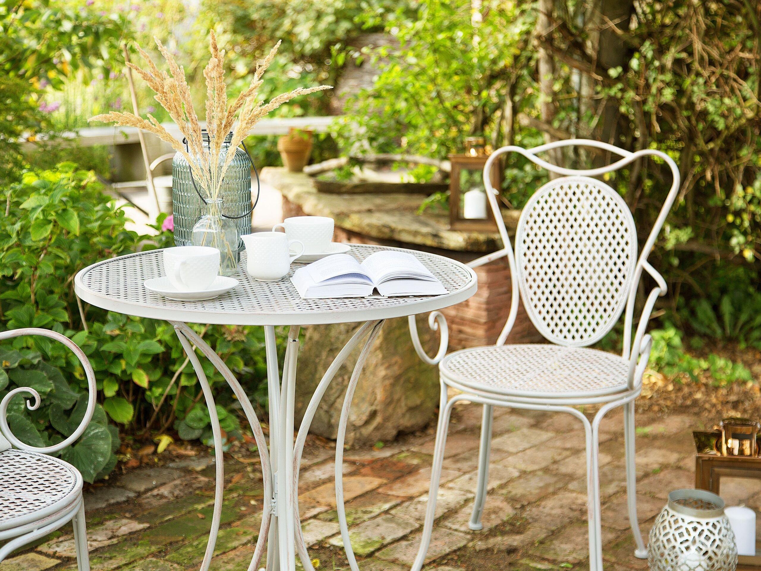 Beliani Bistro Set aus Eisen Klassisch CILENTO  