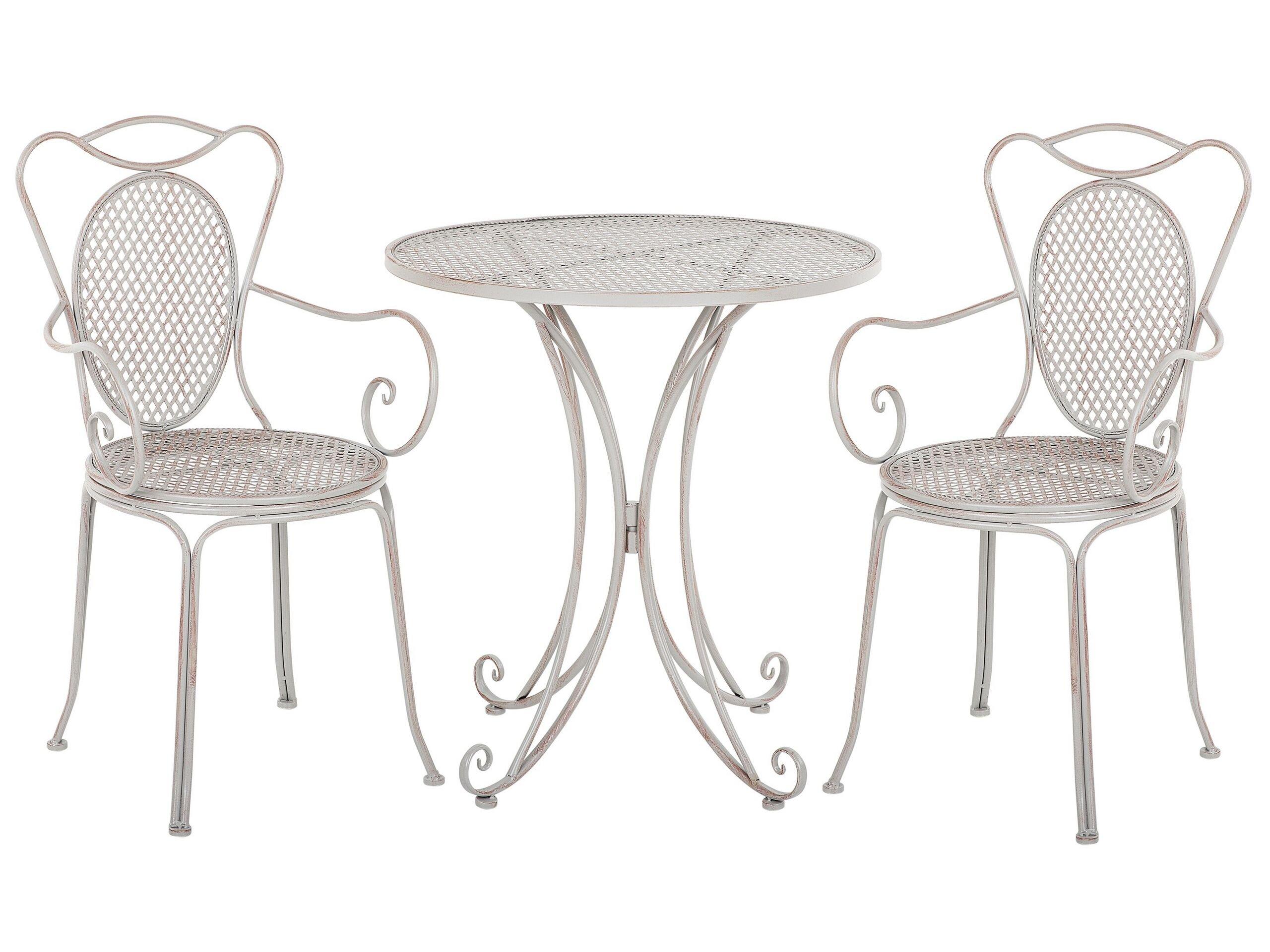 Beliani Bistro Set aus Eisen Klassisch CILENTO  