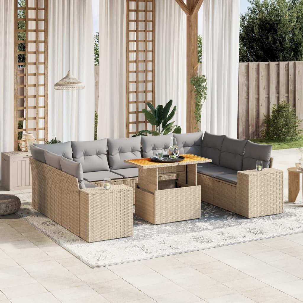 VidaXL Garten sofagarnitur poly-rattan  