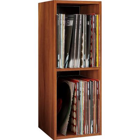 VCM Holz Schallplatten LP Stand Regal Archivierung Ständer Aufbewahrung Platto 2fach  