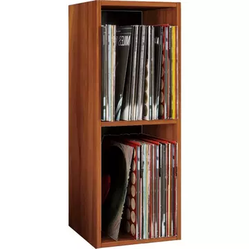Holz Schallplatten LP Stand Regal Archivierung Ständer Aufbewahrung Platto 2fach