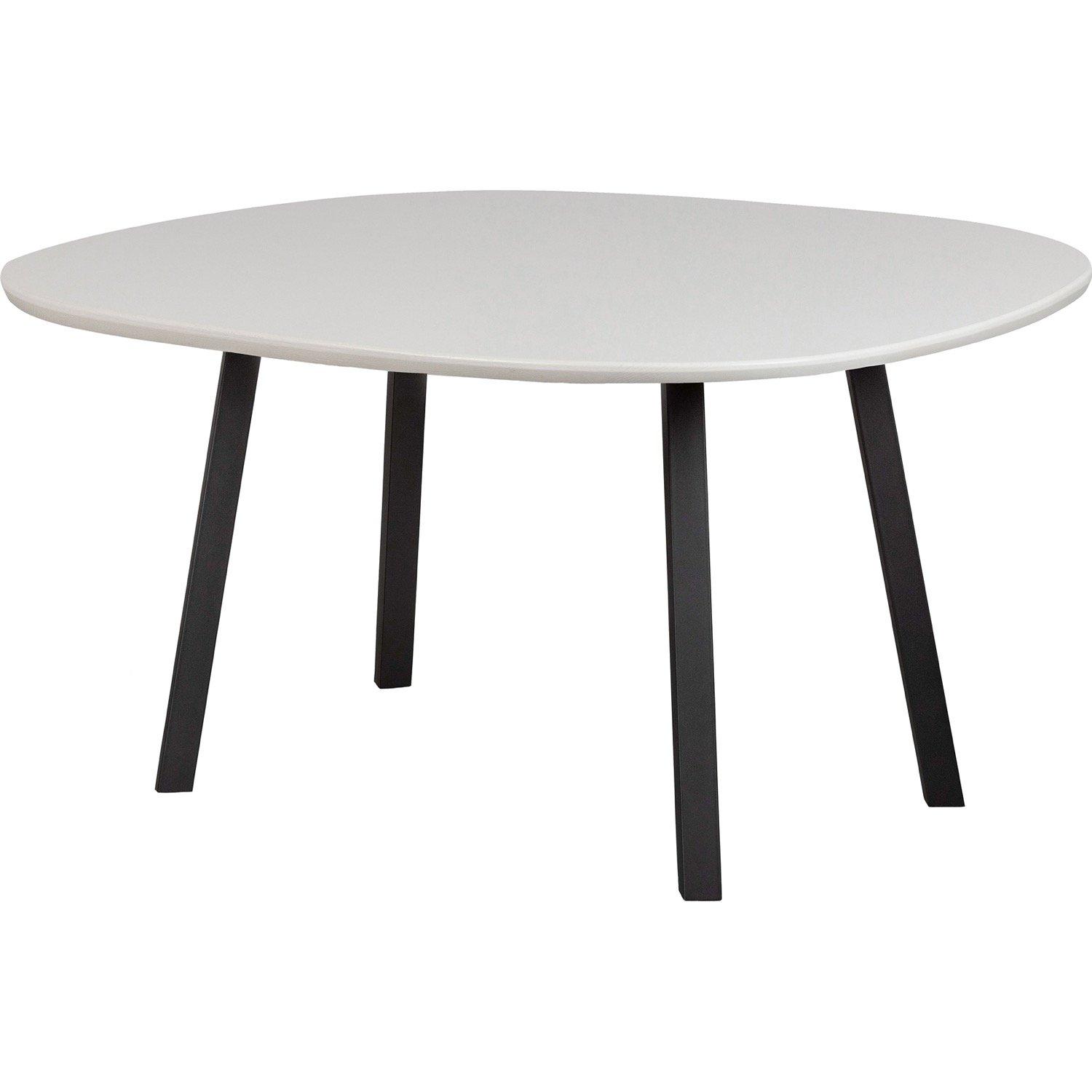 mutoni Table en bois massif Tablo frêne brume 130x130  