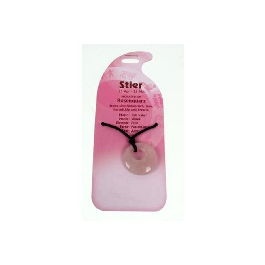 Roost  ROOST Halsband Stier G250 Rosenquarz 