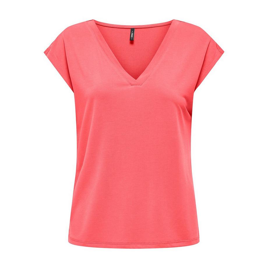 ONLY V-Ausschnitt Kurzarm T-Shirt Regular Fit  