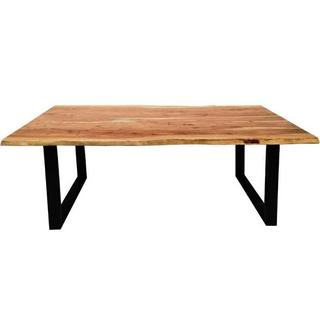 mutoni Table 180 x 90 cm avec bordure d`arbre  